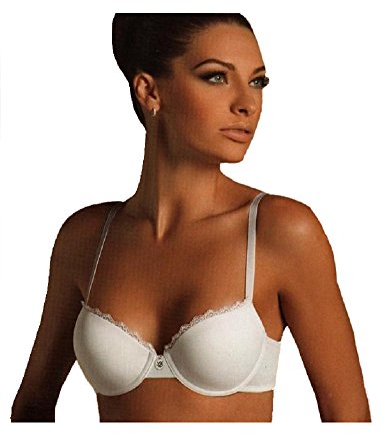 Laura Biagiotti Reggiseno Imbottito Preformato Art. Sofia 990621 Coppa B (5, Bianco)