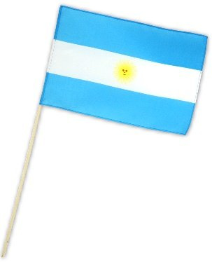 Bandiera bandiera Argentina 30 x 45 cm con asta