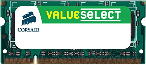 Corsair Value Select - Módulo de memoria SODIMM de 16 GB (2 x 8 GB, DDR3, 1333 MHz, CL9) (CMSO16GX3M2A1333C9)