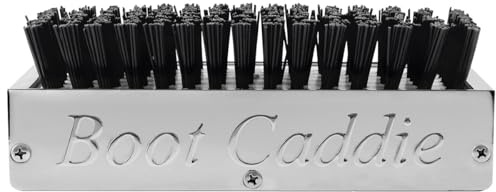 GG Grand General 98990 Chrome Aluminum 7-1/2 (L) x 2-5/8 (H) x 3 (D) Boot Caddies Black Brush
