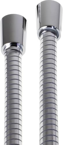 HANSA HANSAVIVA Brauseschlauch, 2000 mm, chrom, 44120200 | glatt, mit innenliegender Spiraloptik, geschützt von einer letzten durchsichtigen Lage