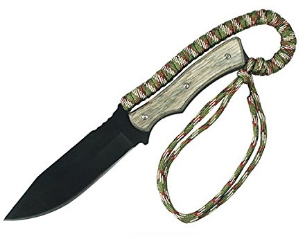 G8DS® Outdoormesser Fahrtenmesser Aztec inkl. Etui Desert Camo Paracord FB-Aztec