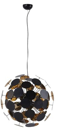 Ceiling Light 'Kinan' dimmable (Modern) in Black for e.g. Living Room & Dining Room (5 Light Sources, E14) from Lindby | Pendant Lighting, lamp, Hanging lamp, lamp, Ceiling lamp