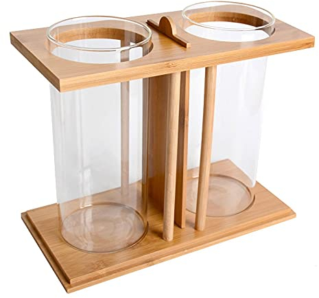 QTBH Aquarium Kreativer Desktop Kleiner Aquarium Desktop ökologisches Glas Aquarium Eimer Aquarium Zierfisch-Fisch-Tank Desktop-Aquarium (Color : H, Size : Empty Cylinder)