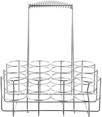 Metal Bottle Basket Bottle Carrier Beer Carrier Bottle Holder Bottles Carry Basket Drink Basket Beer Bottle Carrier Wine Rack for 12 Bottles Cans Wine Beer Rack Grill Restaurant Bar