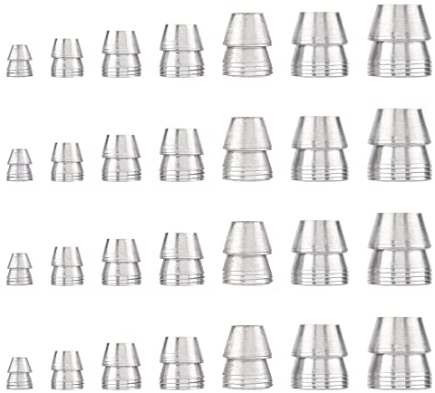 SUPERFINDINGS 28 Pz 7 Taglie di Sizza Manico Rotondo Cunei Martello Manico Splitting Cuneo Platino Ascia Mano Metallo Cuneo Rotondo Acciaio Cuneo per Ascia Artiglio Martello Slitta