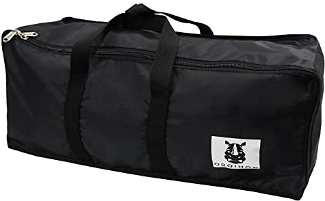 Orqihod Outdoor Furniture Seat Cushion Storage Bag Waterproof Garden Cushion Cover Stroage Bags with Zipper Rectangular Large Cushions Carrying Bag 68 x30 x20IN, Black
