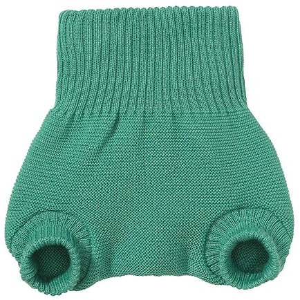 Disana WOLLWINDELHOSE, 100% Bio-Merinowolle GOTS, IVN Best | Newborn Neugeborene Baby Kleinkind, Kind Unisex | Baby Erstausstattung | Made in Germany | Mint Gr. 86-92