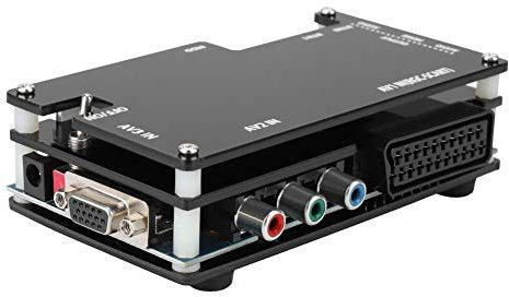 Convertidor de HDMI a euroconector, convertidor de HDMI a euroconector compatible con consolas de juegos antiguas, otras consolas de juegos antiguas y marco de tablero de arcade xiaguolingsm
