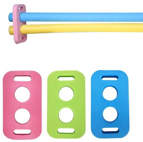 3 Connecteur De Nouilles Piscine, EVA Connecteurs De Nouille Flotteur De Natation, Connecteur De Frite Piscine Accessoire Formation Natation, Connecteur De Bâton De Mousse De Nouilles De Piscine