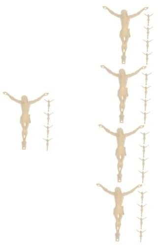 Alipis 25stücke Teiliges Jesus Figur Handgefertigte Christliche Wanddekoration Für Zuhause Kruzifix Ornament Miniatur Jesus Statue Wohnraumgestaltung Religiöse Kunst Für Katholiken