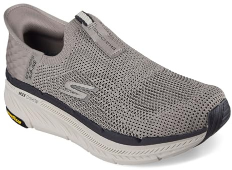 Skechers MAX Cushioning Premier 2.0 Slip-ins Sneakers, Zapatillas Hombre, Pardo, 42.5 EU X-Ancho