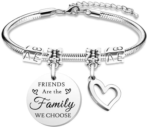 Kaluofan Friendship Bracelet, Best Friend Bracelet, Charm Bracelet, Birthday Christmas Valentines Day Gifts for Women Best Friend Besties