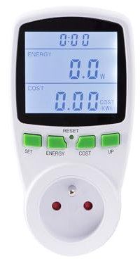 WATTMETRE PRISE – compteur electrique consommation d'énergie, programmateur prise electrique, protection surcharges – Maîtrisez votre électricité avec style et précision