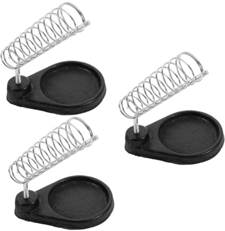NUOBESTY 3 Pezzi Saldatore Pratico con Base Stabile per Saldatura con Design Antiscivolo e Resistente Ferro per Lavori Precisione e Saldatura