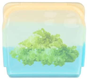 Bolsas de Silicona para Almacenamiento de Alimentos, Bolsas Reutilizables Seguras en Lavavajillas, Resistentes al Lavavajillas y Transparentes para Carnes Marinadas, Bocadillos, Aperitivos y Viajes