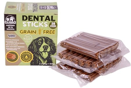 Quibropets Dental Stick Grain Free Hipoalergénico Sabor Pollo. 28 Sticks 805gr.