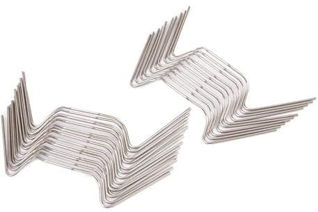 UZAMIRLEX Serramenti per finestre in Vetro, Confezione da 500 Clip for Vetro for Serra in Acciaio Inossidabile 304 Tipo W