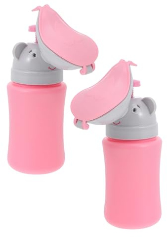 LOORGVEL 2 Piezas Orinal Portátil Infantil Urinario Femenino sin Fugas Embudo para Pipí Taza para Entrenamiento de Viaje Camping Coche Emergencia