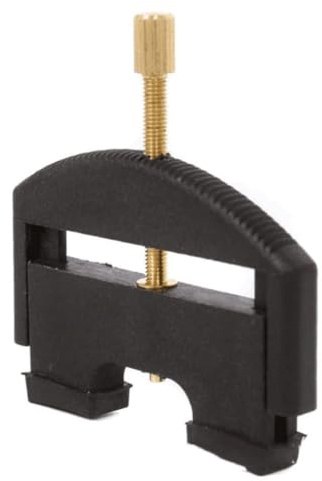 Levantador de cuerdas de violín para 1/4-4/4 Cellos, herramienta de repuesto de puente con parte superior dentada para levantar cuerdas de forma segura, altura ajustable 29-45 mm, instrumento de
