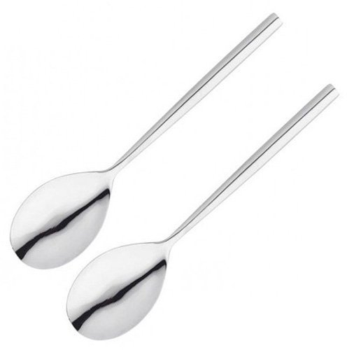 Stellar Rochester 2 Piece Serving Spoon Set, Stainless Steel, Dishwasher Safe