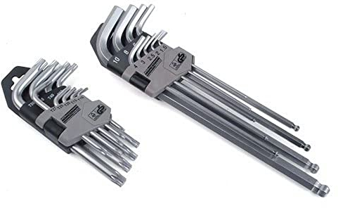 Brüder Mannesmann Sechskant-/TX-/Kugelkopfschlüssel-Satz, 18-teilig | M18170