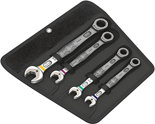 Wera 05073295001 6000 Joker 4 Imperial Set 1, Maul-Ringratschenschlüssel-Satz, zöllig, 4-teilig