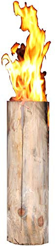 Hoyo Technology GmbH Schwedenfeuer Baumfackel Finnenfackel Gartenfackel Fackel H 60 cm D 15-20 cm
