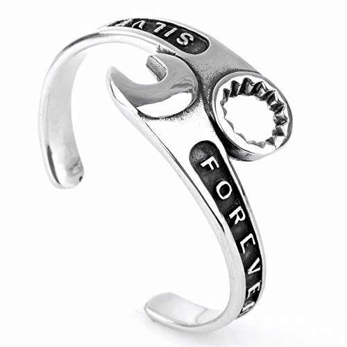 COPAUL Schmuck Edelstahl Herren Armbänder Armreif Schraubenschlüssel