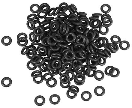 anskaffningskarta 200 st. O-ringar nitrilgummi gummi tätningsringar 4 mm x 8 mm x 2 mm DE de
