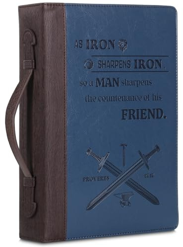 Mr. Pen - Housses de bible pour hommes, 27,2 x 19,1 x 6,1 cm, étui de bible pour homme, étui de bible, étui de bible pour homme, housse de bible en cuir synthétique pour homme, étui de transport de