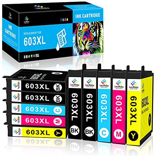 LeciRoba 603xl druckerpatronen Ersatz für epson druckerpatronen 603 und epson 603xl Multipack für Epson XP 2100 XP 2150 XP 3100 XP 3150 XP 4100 XP 4150 Workforce WF 2810 WF2820 WF 2840 WF 2870 (10PK)