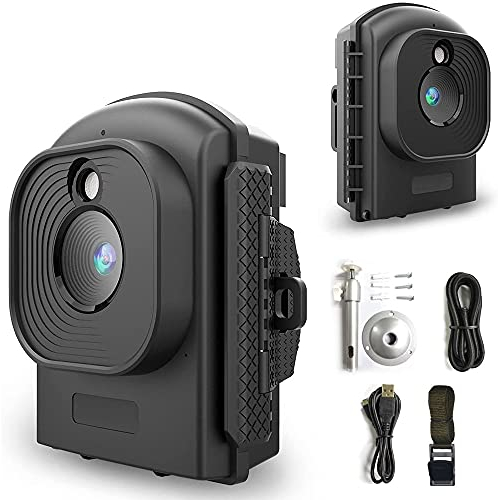 BraveKing HDR Zeitraffer Kamera 2.4 LCD 1920x1080 Full HD 2W Weiße LED-Schleife Videoaufnahme 110° Weitwinkelobjektiv 6 Monate Akkulaufzeit Speicher bis zu 512 GB für Fotografie/BAU/Naturbeobachtung