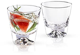 Wilmax Bicchieri da whisky, set da 2-250 ml - Bicchieri da bevanda - Regali per uomo - Set di bicchieri da whisky - Bicchieri da cocktail
