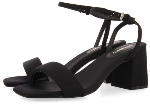 Sandali Fucsia TACCO con Striscia Imbottita per Donna GIARRE, Nero, 39 EU