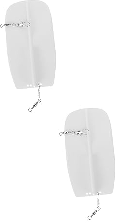 BESPORTBLE 2 Pièces plongeoir Alimentation extérieure appâts de pêche raboteuse Planche de pêche à la traîne en Bateau Planche de pêche Haute dureté Ajustable pêche en mer Outil