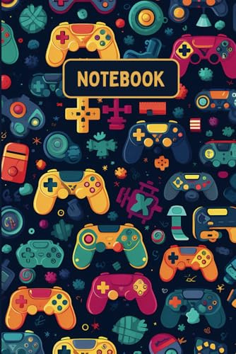 Gamer Notebook: Ruled pages with gaming images on each page for interest. Suitable for Boys, Girls, Teens, Adults