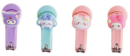 FeiFei's Bow Nagelknipser für Kinder, Maniküre-Set, Edelstahl, Cartoon-Kitty, Kinder-Nagelknipser, leichtes Pediküre-Set, Pflegewerkzeug, Baby-Nagelknipser-Set (Set01)