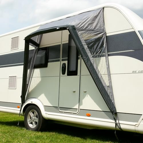 your GEAR Tarent 180 Air - Tettoia per porta di camper e roulotte, tenda da sole e pioggia