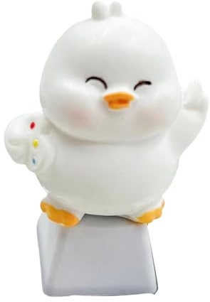 Fluxioxtna Playful 3D Duck Keycap Oem Height For Mechanical Keyboard Users ABS Keycap To Typing
