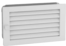 Warmluftgitter Weiß 25x15cm für Kachelöfen und Kamine