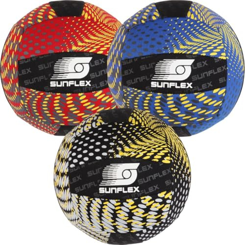 Sunflex Neopren Zubehör Beach und Funball Größe 3 Volleyball weich für den Strand und das Wasser | für Jede Altersgruppe
