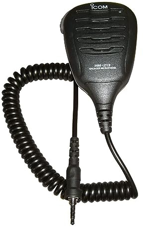 Icom HM-213 Waterproof Floating Speaker/Microphone, Black, One Size