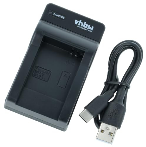 vhbw Chargeur USB-C Compatible avec Samsung ES78 | ES80, ES90, ES91, MV800, PL20, PL80 caméra + câble USB-C + témoin de charge