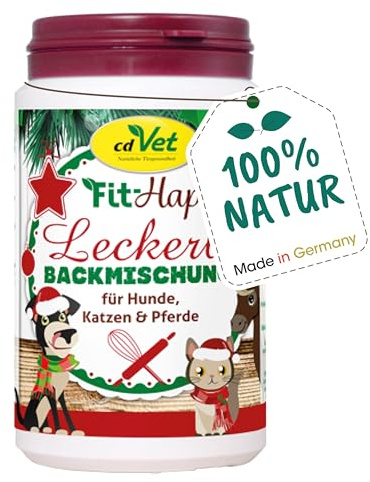 cdVet Naturprodukte Weihnachts-Backmischung Leckerli 180g | Leckerli