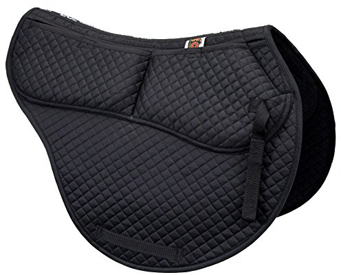 ECP equine comfort products Multi-Purpose Correction Saddle Pad with Adjustable Memory Foam Inserts for Personalized Support, Non-Slip, Shock-Absorbing, Spine 56 cm, Length 49.5 cm