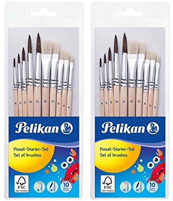 Pelikan-Pinselset, 2x 10er Pinsel