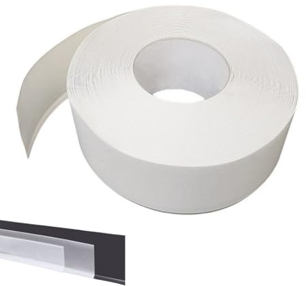MadeInNature Flexible Sockelleiste Selbstklebend PVC Profi Trockenkleber Hohe Qualität 50 mm, 70 mm oder 100 mm Länge wählbar (Höhe 100 mm x Länge 10 ml, Weiß)