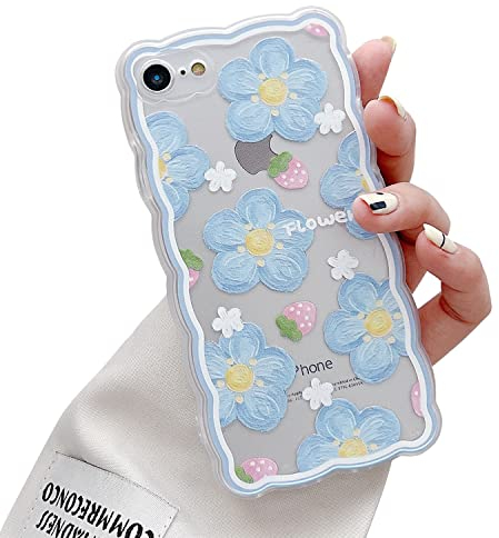 LSOUGUK Compatible with iPhone 7/8/SE 2020/SE 2022 Case for Women Girl,Cute Floral Flower Pattern Protection Case Slim Soft Silicone TPU Protective Cover for iPhone 7/8/iPhone se 2022/2020 4.7"