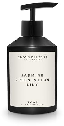 ENVIRONMENT Inspired by 5-Star Resort WN Hand Soap, 300ml Luxury Liquid Soap (Jasmine | Green Melon | Lily) Home Essentials, Kitchen & Bathroom Soap, Hand Wash, Vegan & Cruelty-Free